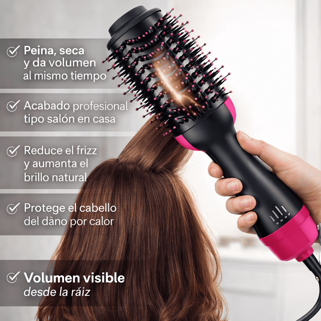 Cepillo Secador Todo en Uno – Peiná, Alisá y Rizá Fácilmente