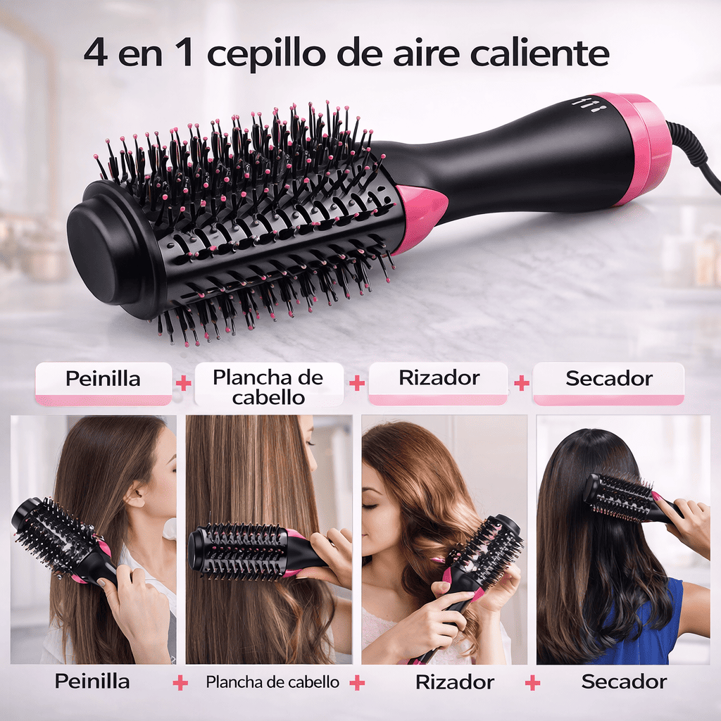 Cepillo Secador Todo en Uno – Peiná, Alisá y Rizá Fácilmente